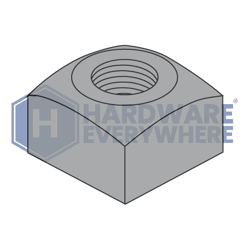 7/89 SQUARE NUTS / Steel / Plain Hardware Everywhere
