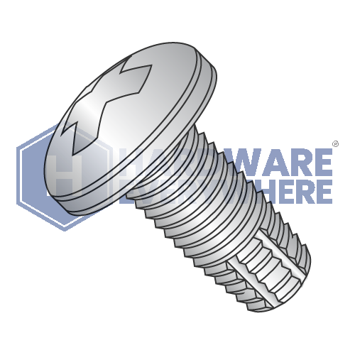 2-56 X 3/8 Thread Cutting Screws / Phillips / Pan Head / 18-8 Stainless / Plain / Type F