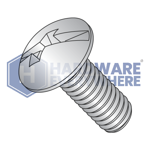 10-32 x 3/8 MACHINE SCREWS / Combo / Truss Head / 18-8 Stainless / Plain