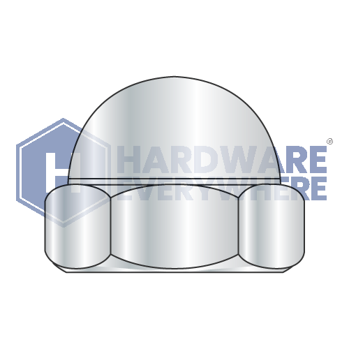 1/4-20 CAP NUTS / Steel / Nickel