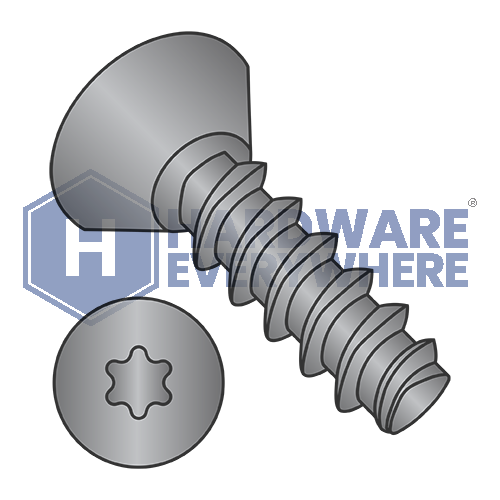 4-20 X 1/4 Thread Forming Screws / Torx / Flat Head Undercut / Steel / Black Oxide / Plastite (Blunt Tip) Alternate 48-2