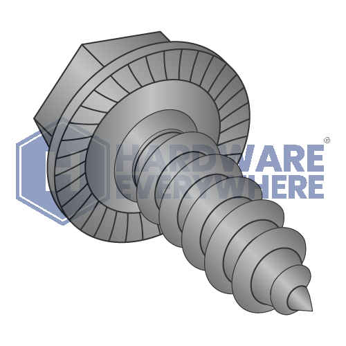 #4 x 1/4 SHEET METAL SCREWS / Slotted / Hex Washer Head / Steel / Black Oxide