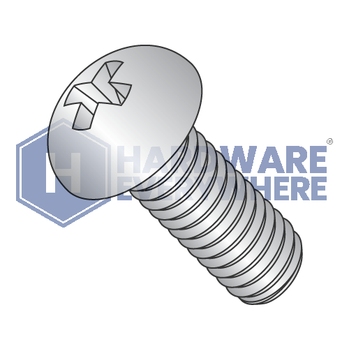 10-24 x 1/2 MACHINE SCREWS / Phillips / Round Head / 18-8 Stainless / Plain