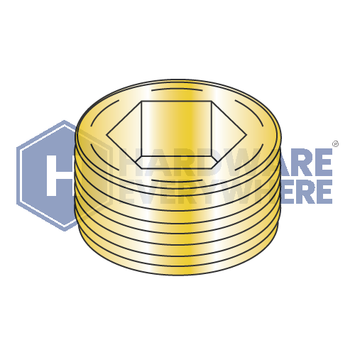 1/4 SOCKET PIPE PLUGS / Brass / Plain