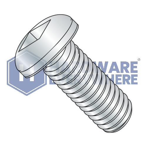 8-32 x 5/8 MACHINE SCREWS / Square / Pan Head / Steel / Zinc