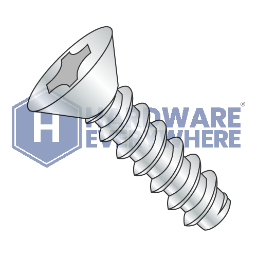 #14 x 1 1/2 SCREWS / Phillips / Flat Head / Steel / Zinc