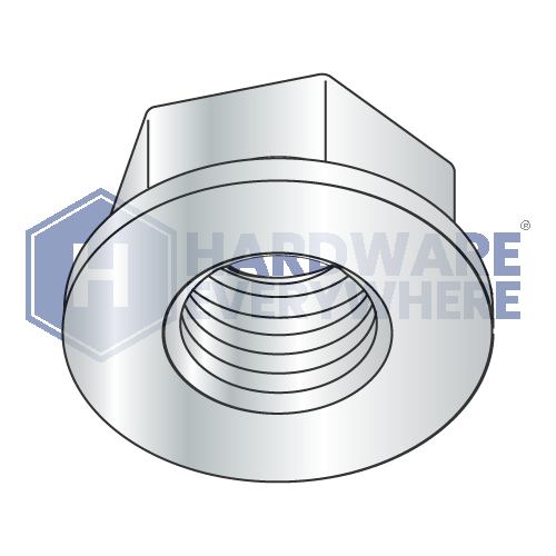 3/8-24 FLANGE NUTS / NON SERRATED / Steel / Zinc