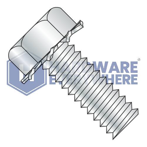 1/4-20 x 1/2 SEMS SCREWS / Unslotted / Hex Head / Steel / Zinc