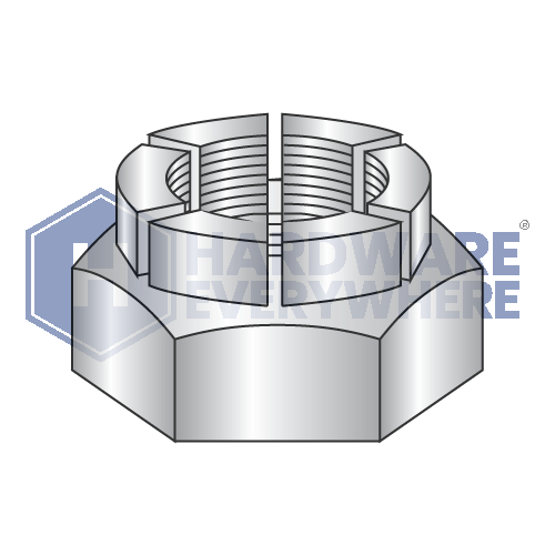 3/8-24 FLEX LOCK NUTS / Thin Height / 18-8 Stainless / Plain