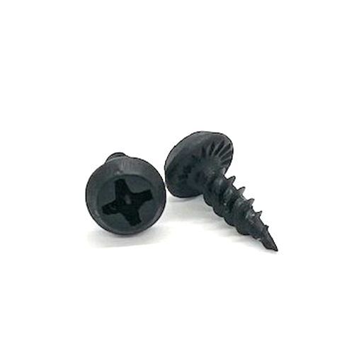 7 x 7/16 DRYWALL SCREWS / Phillips / Pan Head / Steel / Black Oxide