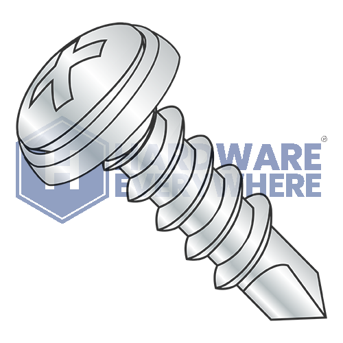 #8 x 1 1/4 SELF DRILLING SCREWS / Phillips / Oval Head / Steel / Zinc