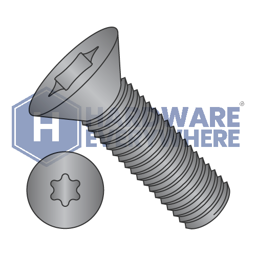 6-32 x 3/8 MACHINE SCREWS / Torx / Flat Head / Steel / Black Oxide