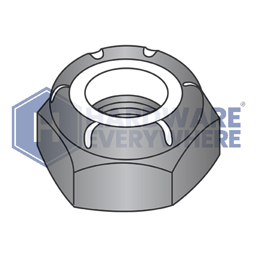 1/4-20 JAM NYLON INSERT LOCK NUTS / 18-8 Stainless / Black Oxide