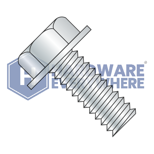 5/16-18 x 2 1/4 MACHINE SCREWS / Unslotted / Hex Washer Head / Steel / Zinc