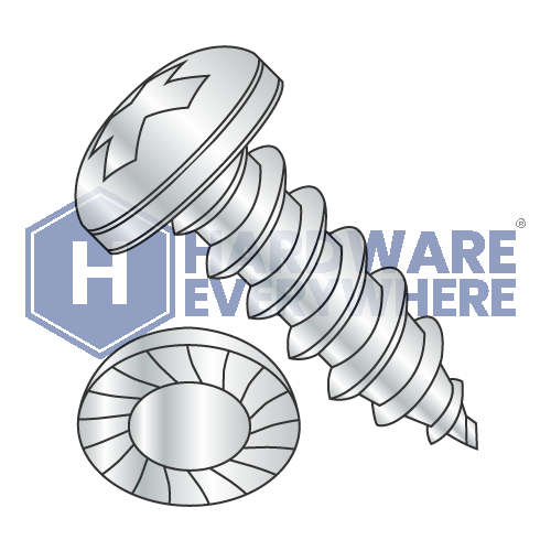 #10 x 5/8 SHEET METAL SCREWS / Phillips / Pan Head / Steel / Zinc