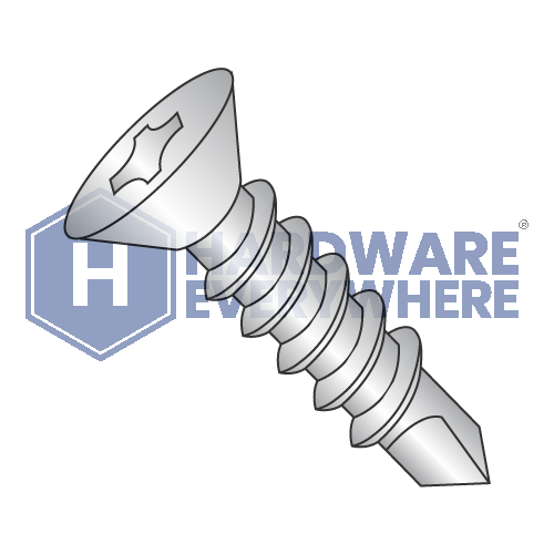 #10 x 3/4 SELF DRILLING SCREWS / Torx / Flat Head / 18-8 Stainless / Plain