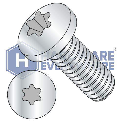 M3 x 12 METRIC MACHINE SCREWS / Torx / Pan Head / Steel / Zinc