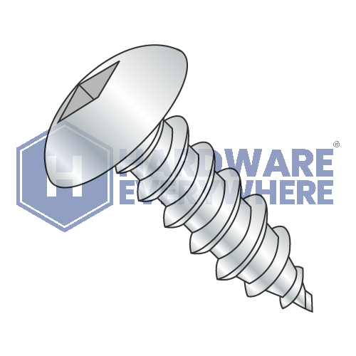#8 x 3/8 SHEET METAL SCREWS / Square / Truss Head / Steel / Zinc