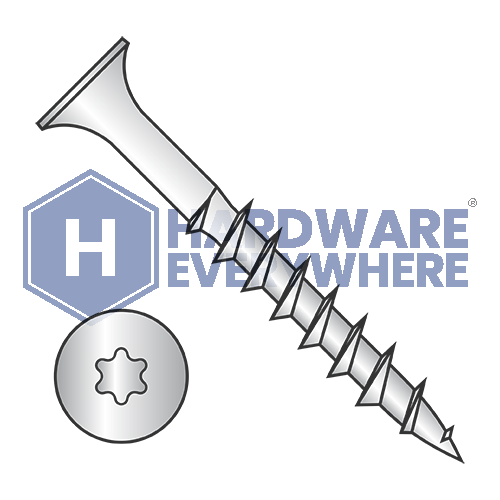 8 x 1 1/4 DECK SCREWS / Torx / Bugle Head / Steel / Dacrotized