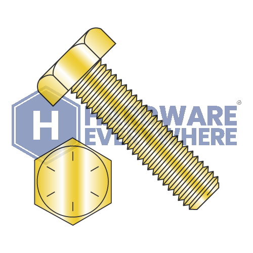 3/8-24 x 2 1/4 TAP BOLTS / Grade 8 / Zinc/Yellow