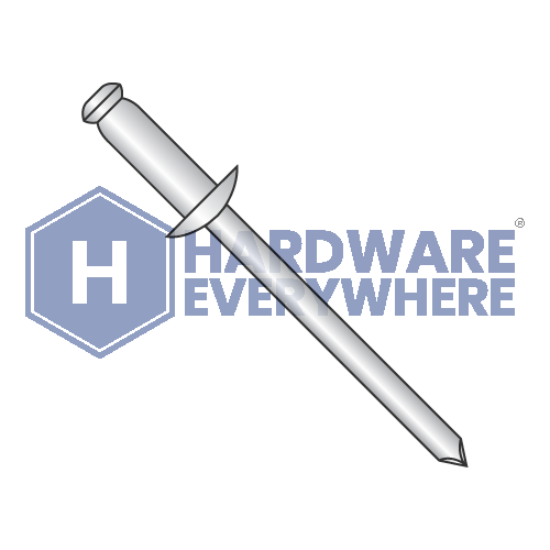 1/4X.75-.87  Steel Zinc Rivet With Steel Mandrel