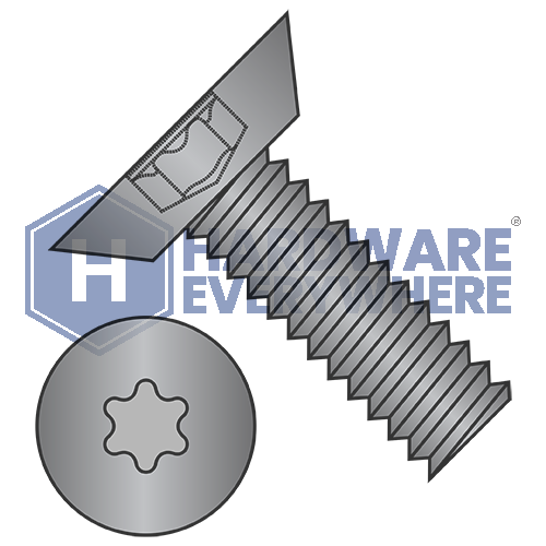 8-32 x 1/4 MACHINE SCREWS / Torx / Flat Head Undercut / Steel / Black Oxide