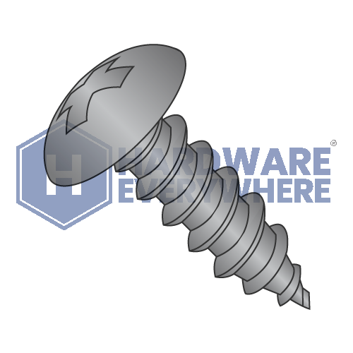 #10 x 5/8 SHEET METAL SCREWS / Phillips / Truss Head / Steel / Black Oxide