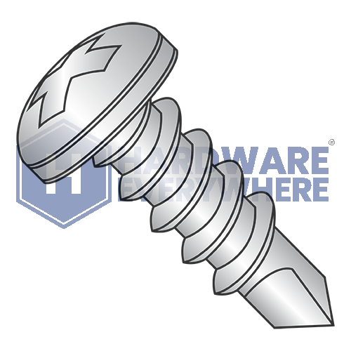#10 x 1/2 SELF DRILLING SCREWS / Phillips / Pan Head / Steel / Coated 1000 Hour