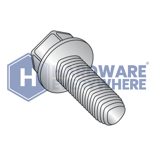 1/4-20 X 3/4 Thread Forming Screws / Unslotted / Hex Washer Head / 410 Stainless / Plain / Taptite Alternate