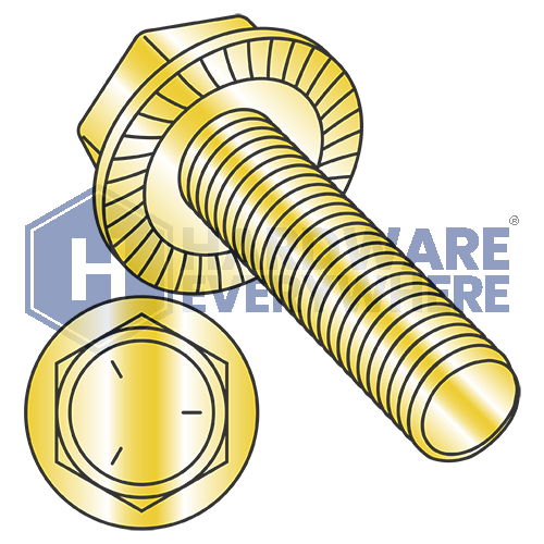 1/2-13 x 1 1/2 FLANGE BOLTS / Grade 5 / Zinc/Yellow