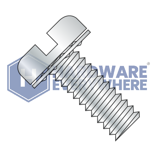 10-24 x 1/2 SEMS SCREWS / Slotted / Pan Head / Steel / Zinc