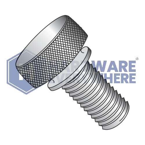 10-32 x 1/2 KNURLED THUMB SCREWS / Aluminum / Plain