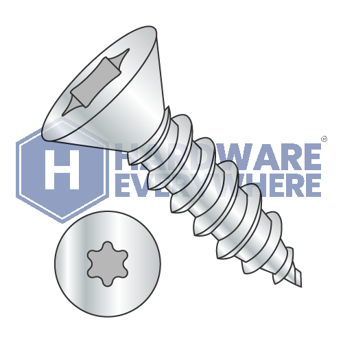 #14 x 3/4 SHEET METAL SCREWS / Torx / Flat Head / Steel / Zinc