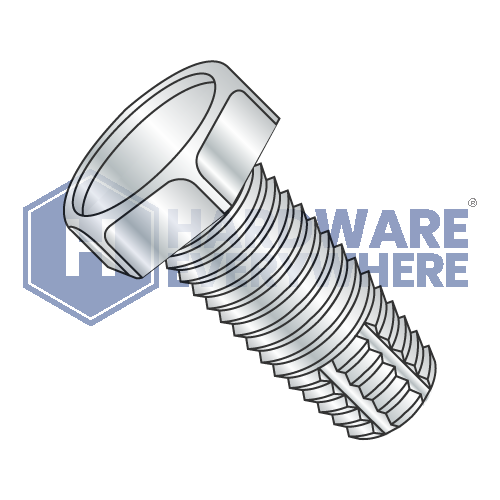 3/8-16 X 1 1/4 Thread Cutting Screws / Unslotted / Hex Head / Steel / Zinc / Type F