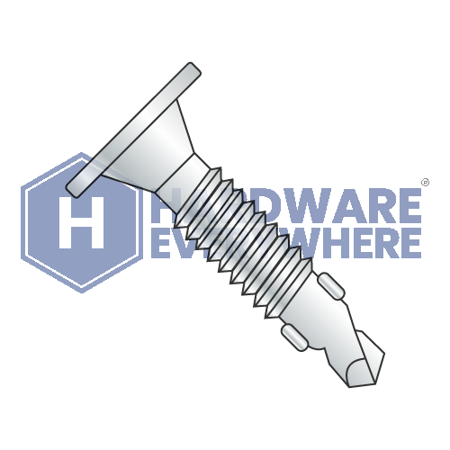 #10 x 1 7/16 SELF DRILLING SCREWS / Phillips / Wafer Head / Steel / Zinc