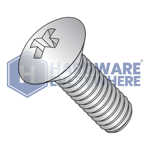 8-32 x 2 MACHINE SCREWS / Phillips / Oval Head / 18-8 Stainless / Plain