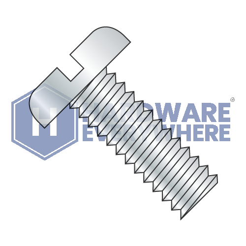 1/4-20 x 1 1/8 MACHINE SCREWS / Slotted / Pan Head / Steel / Zinc