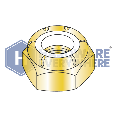 3/4-16 JAM NYLON INSERT LOCK NUTS / Steel / Yellow Zinc