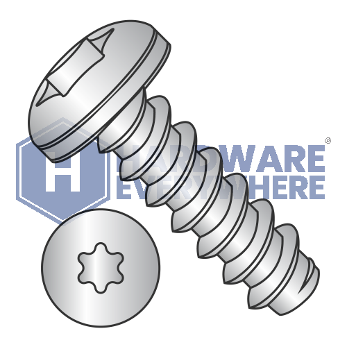 #8 x 3/8 SHEET METAL SCREWS / Torx / Pan Head / 18-8 Stainless / Plain