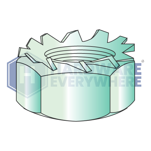 4-40 K LOCK NUTS / Steel / Green Zinc