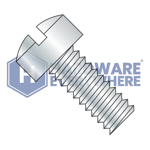 3/8-16 x 1 1/4 MACHINE SCREWS / Slotted / Fillister Head / Steel / Zinc
