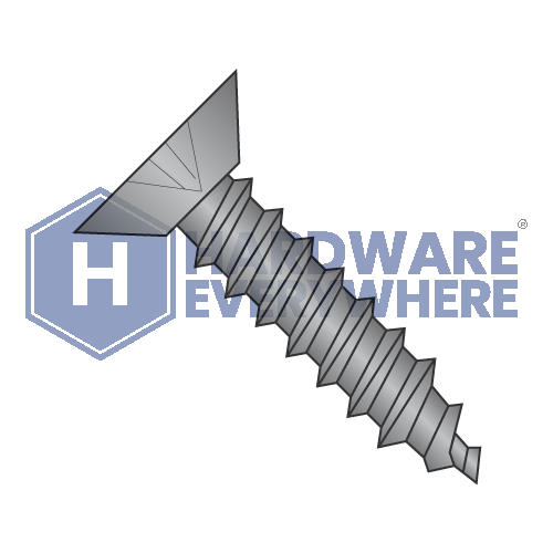 #4 x 3/8 SHEET METAL SCREWS / Phillips / Flat Head Undercut / Steel / Black Oxide