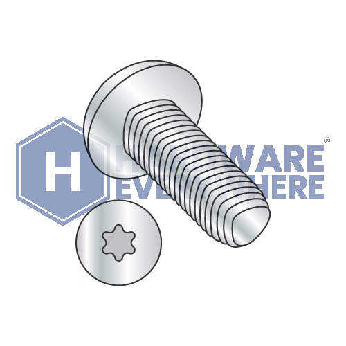 8-32 X 1/2 Thread Forming Screws / Torx / Pan Head / Steel / Zinc / Taptite Alternate