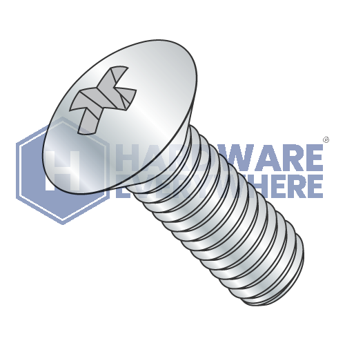 8-32 x 3/4 MACHINE SCREWS / Phillips / Oval Head / Steel / Zinc