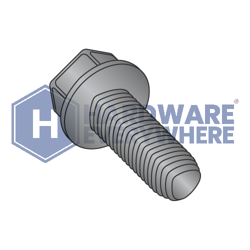 1/4-20 X 5/8 Thread Forming Screws / Unslotted / Hex Washer Head / Steel / Black Oxide / Taptite Alternate