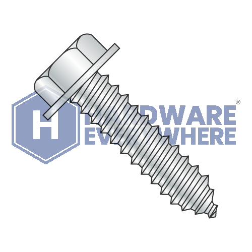 5/16-9 X 3 Sheet Metal Screws / Hex Washer Head / Steel / Zinc