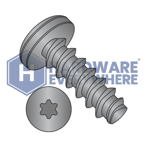 10-14 X 1 Thread Forming Screws / Torx / Pan Head / Steel / Black Oxide / Plastite (Blunt Tip) Alternate 48-2