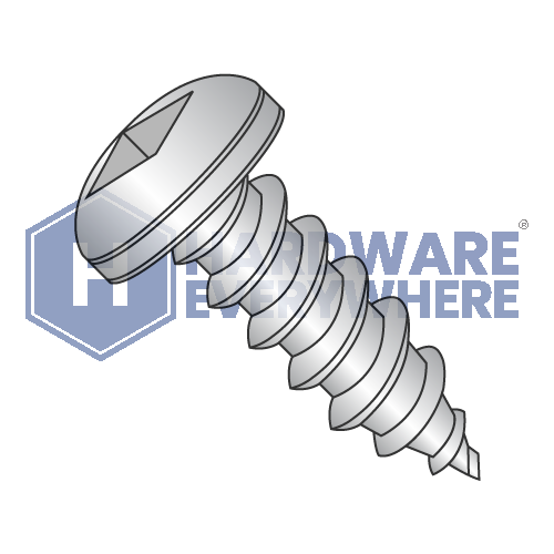 #14 x 3/4 SHEET METAL SCREWS / Square / Pan Head / 18-8 Stainless / Plain