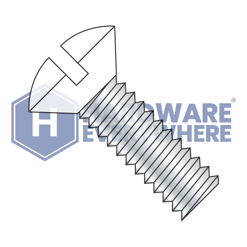 6-32 x 1 1/4 MACHINE SCREWS / Slotted / Oval Head / Steel / Zinc
