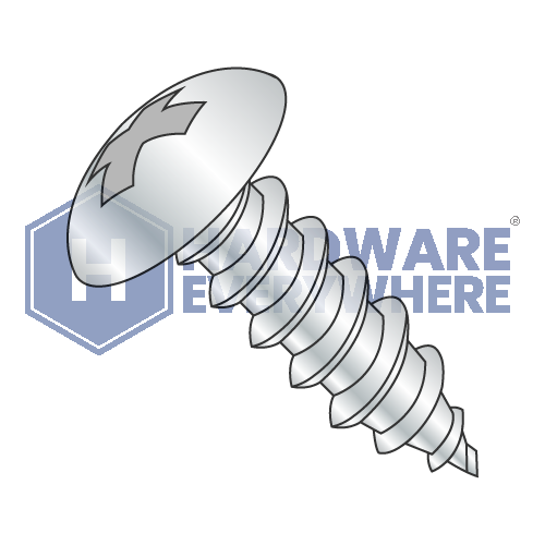 #14 x 1 1/4 SHEET METAL SCREWS / Phillips / Truss Head / Steel / Zinc